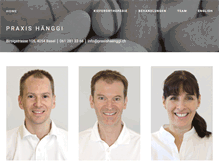 Tablet Screenshot of praxishaenggi.ch